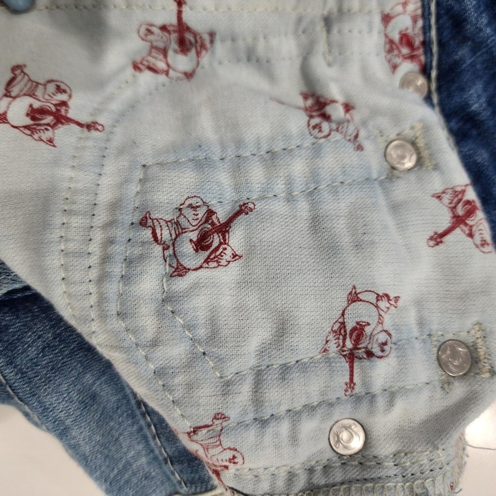 AUTHENTIC True Religion Jeans Women 26 Light Wash Skinny Low Rise Hidden Pocket - Picture 13 of 14